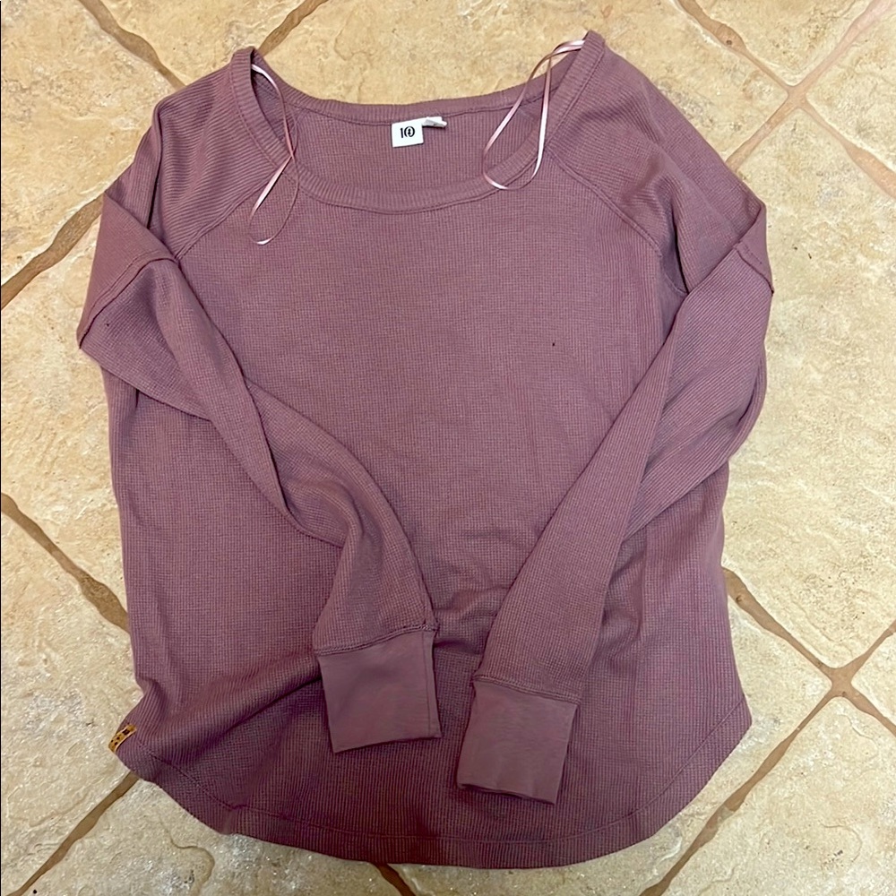 Women's Mauve Long Sleeve Top
